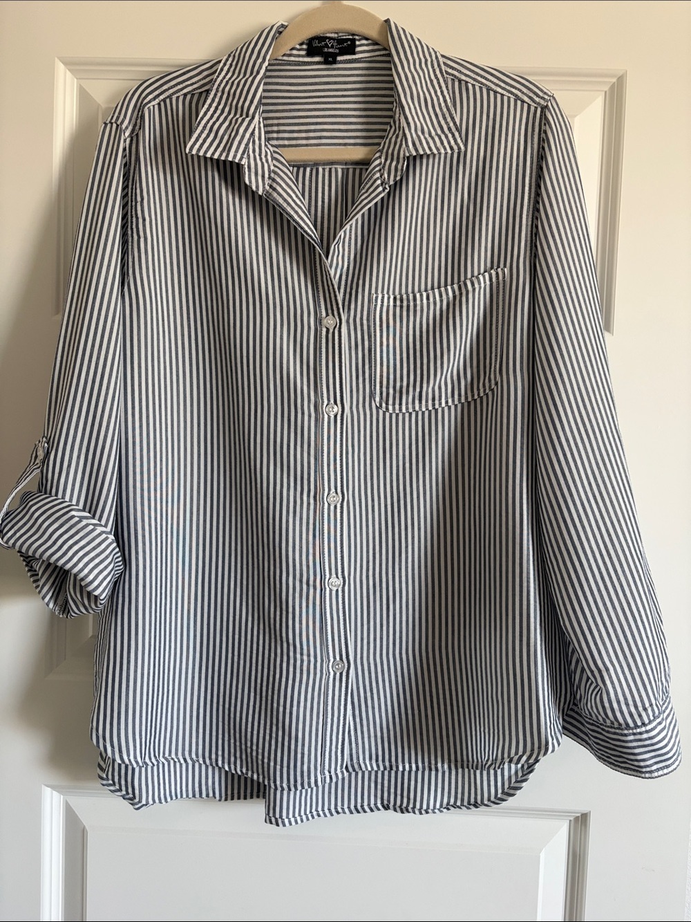 Striped Button-Down Shirt